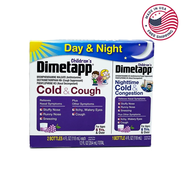 CHILDREN'S DIMETAPP COLD & Cough/Congestion 2 Pack + Day/Night Value