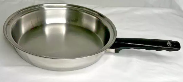 VTG Lifetime T304 Stainless Steel Skillet Fry Pan 10"  *NO LID* USA