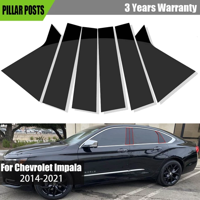 Specchio Bagno Con Cornice Fits 2014-2020 Chevrolet Impala 2pcs Glossy Black Top Half Mirror Cover Trasparente Opaco - Foto 14