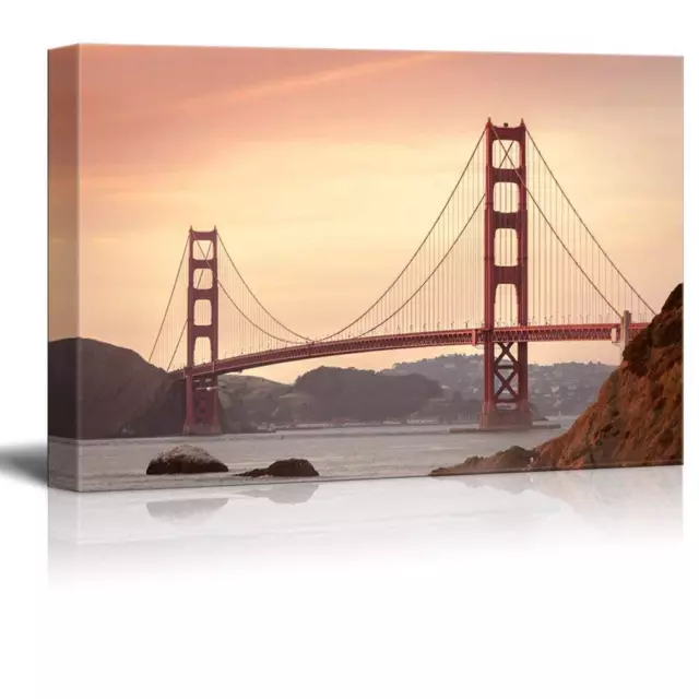 Wall26 - Golden Gate Bridge Gallery - Canvas Art Wall Home Decor - 16" x 24"