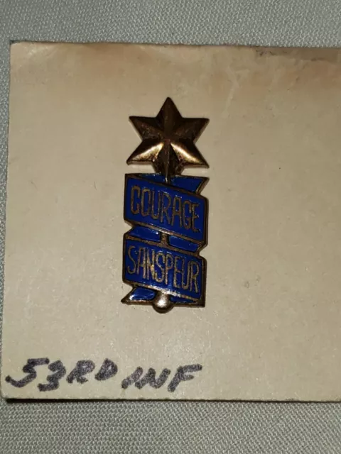 Pre WWII US Army 54th Infantry Regiment DI Pin Badge L@@K!!! SP Snow Flaked