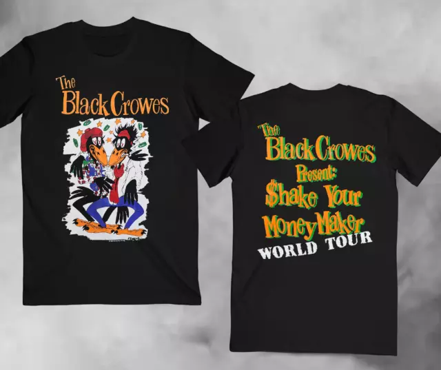 VTG 1990 Black Crowes Shake Your Money Maker World Tour T-Shirt For Fans