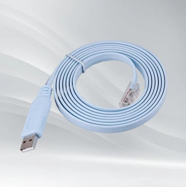 NEW 6FT USB to RS232 Serial RJ45 CAT5 Console Adapter Cable for Routers ...