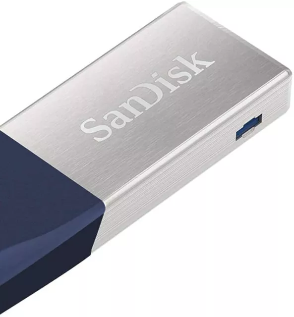 128 GB SanDisk USB 3.0 iXpand Mini Flash Drive Stick für iPhone Blau 3