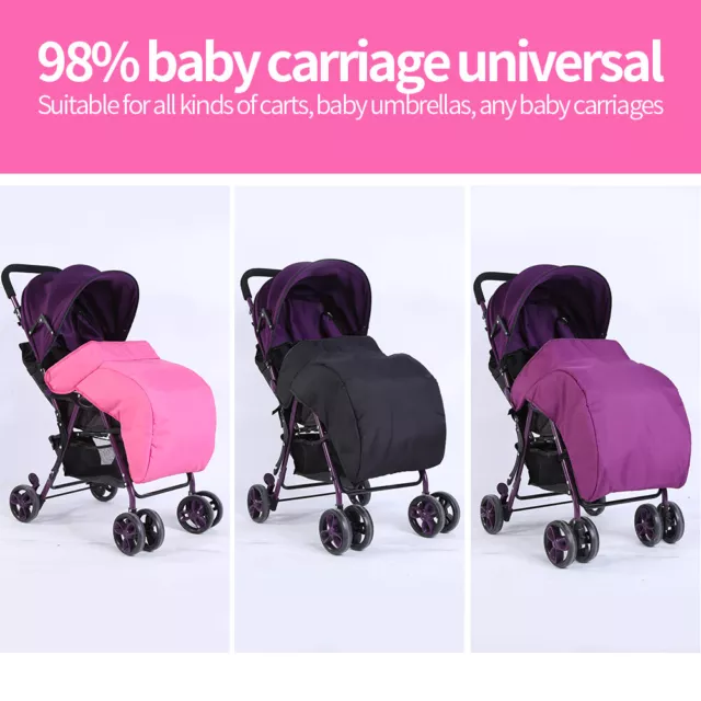 3 Colors Universal  Rain Cover Baby Stroller Pram Footmuff Cover 60*40 cm