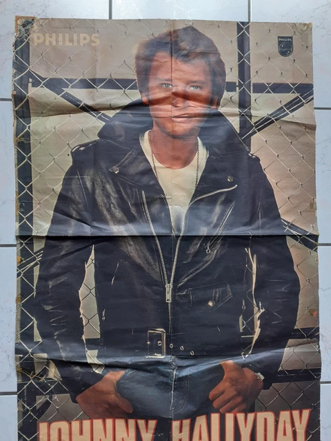 Affiche Du Chanteur Johnny Hallyday - Format 54 X 60 Cm, Neuf, Fabriqué En France
