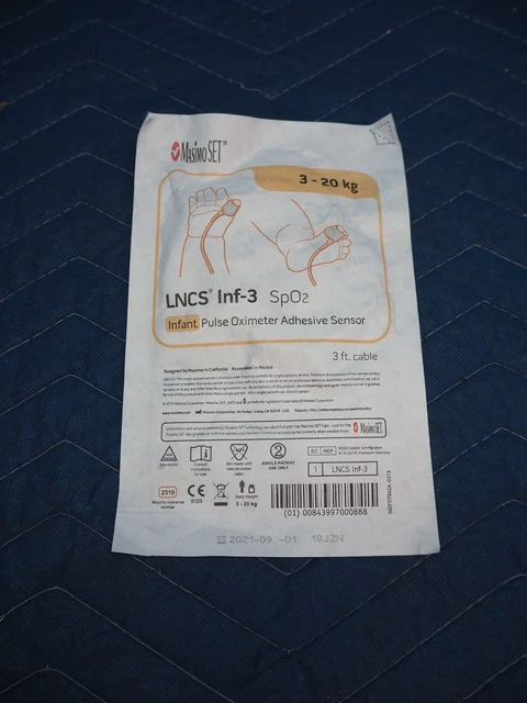 Masimo Ref. 2319 LNCS Single Patient Use Infant Adhesive SpO2 Wrap Sensor  Inf-3