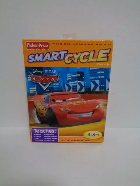 NIBFisher Price Disney Pixar Cars Smart Cycle Software Cartridge Learning Arcade