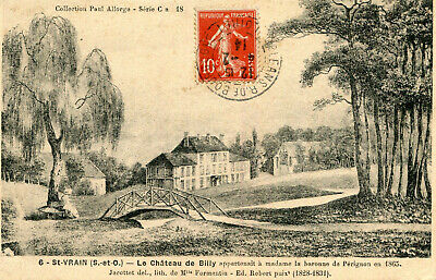 Carte SAINT VRAIN Château de Billy Illustration