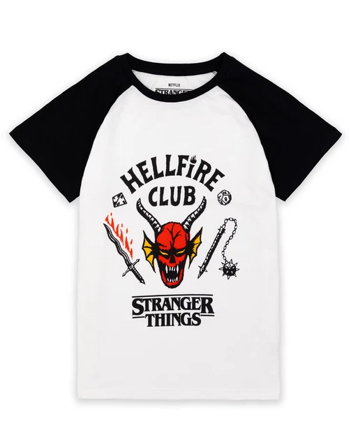 Stranger Things T-Shirt Hellfire Club – Kurzärmlig, Offiziell Lizenziert, Für Jungen & Fans