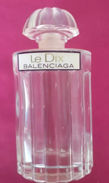  FLACON vide  LE DIX BALENCIAGA 100 ml - flacon rechargeable - création 1947 2