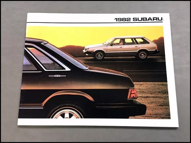 1982 Subaru 28-page Original Car Sales Brochure Catalog - 4wd Wagon Coupe