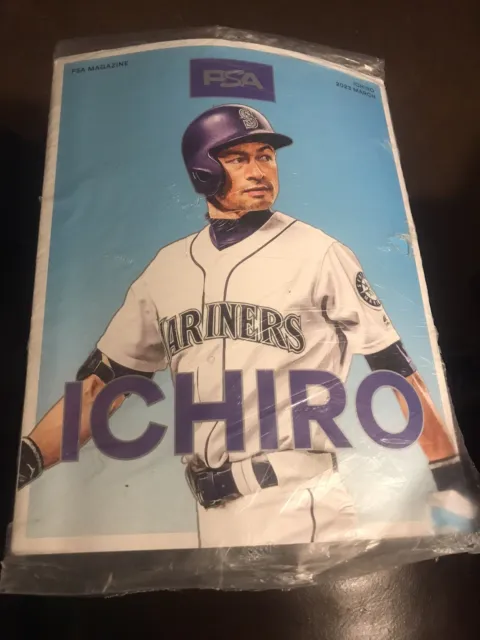 Ichiro PSA Magazine March 2023 Price Guide in Wrapper Seattle Mariners
