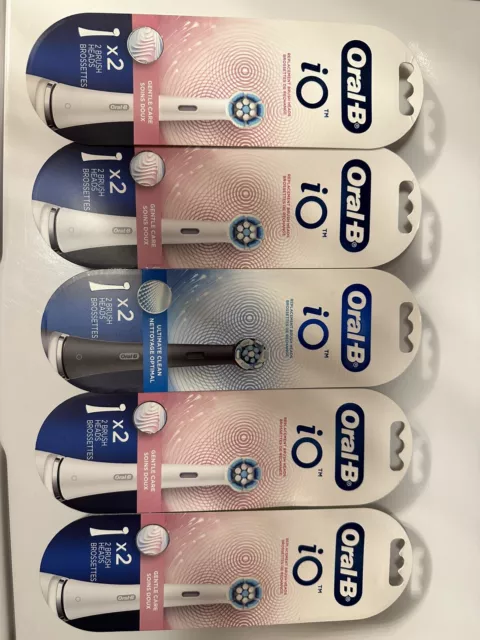 Cabezales de cepillo de repuesto Oral-B iO cuidado suave (10 cabezales en total): NUEVOS