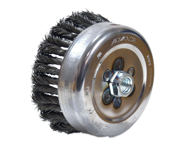 Advance EDP 82725 Cup Knot Brush 6 Inch 5/8-11 Thread .023 CS Wire
