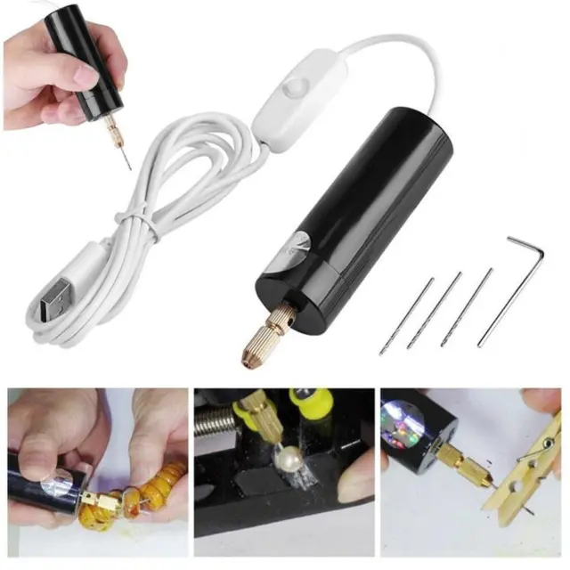 Mini taladro eléctrico inalámbrico USB conjunto de herramientas de pulido giratorio kit de plumas U3B6