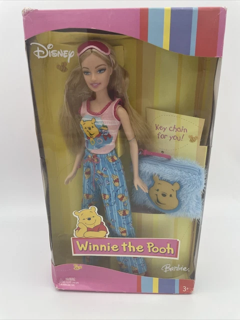Disney Winnie the Pooh Barbie Doll #H6469 Mattel 2004 With Keychain- Box Damaged Disney Winnie the Pooh Barbie Doll #H6469 Mattel 2004 With Keychain- Box Damaged