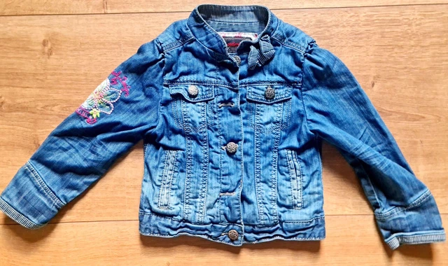Originale Designer Jeans Giacca Di Catimini Taglia 4 Anni 104 Elegante Stiloso