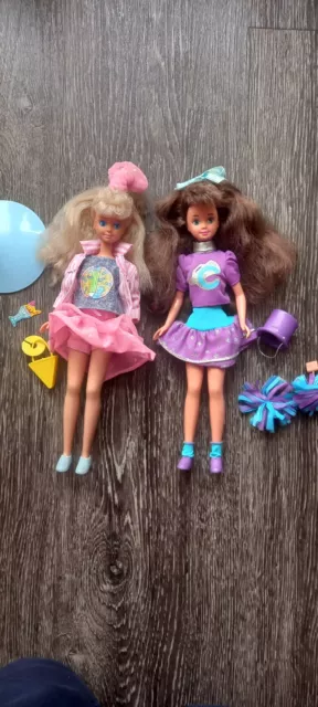 Anni 80s 90s Skipper teen time e Courtney cheerleader vintage barbie Mattel