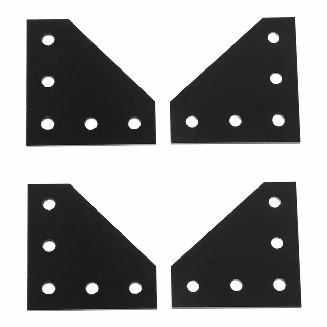 4 piezas placa de conexión angular recto extrusión 2020 placa de cableado
