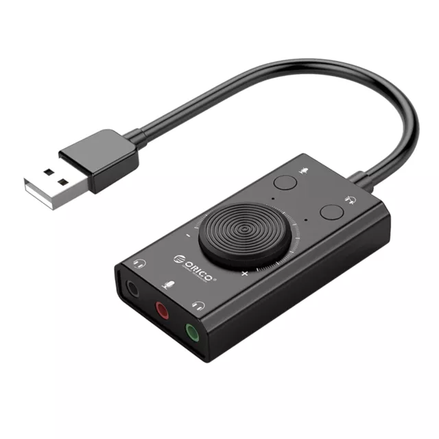 Carte son USB Adaptateur audio externe Écouteur Microphone pour ordinateur