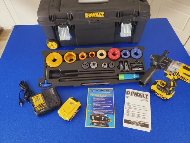 Auqatap Pro-2 Water Main Hot/Wet Repair Kit W/ Dewalt Dcd991 - Plumbing Hvac Set