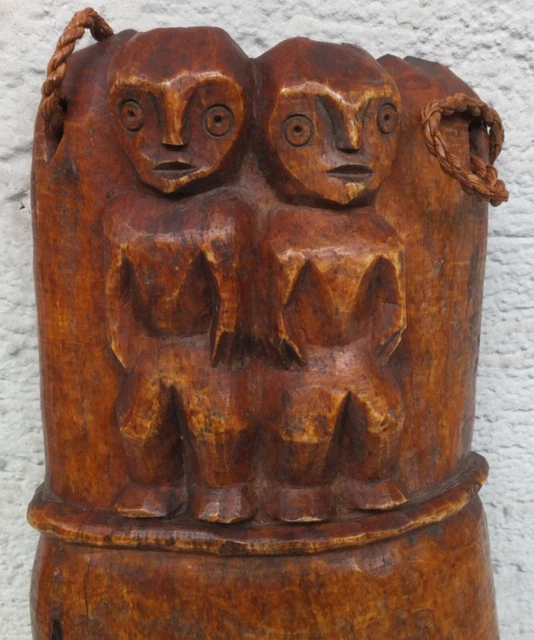 Vintage 1960s, African mask, bone, handmade, 26 cm, possibly bought in Rwanda 3