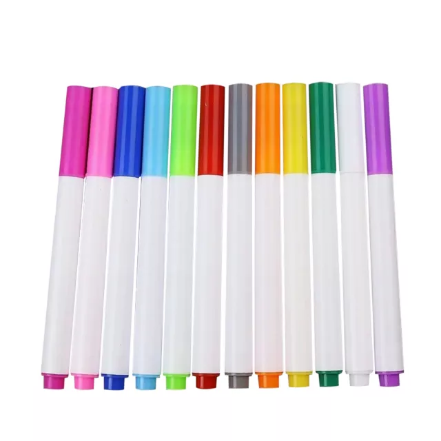 12 Colors Removable Liquid Chalk Marker Pen Set For Blackboard Whiteboard Window