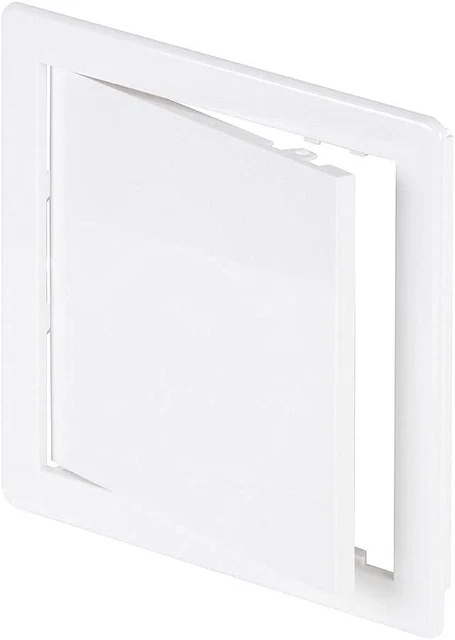 Panel de acceso de plástico blanco de 6"" X 6"": puerta de servicio para paneles de yeso