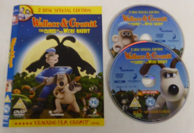WALLACE & GROMIT The Curse Of The WereRabbit Dvd No Case £1.75