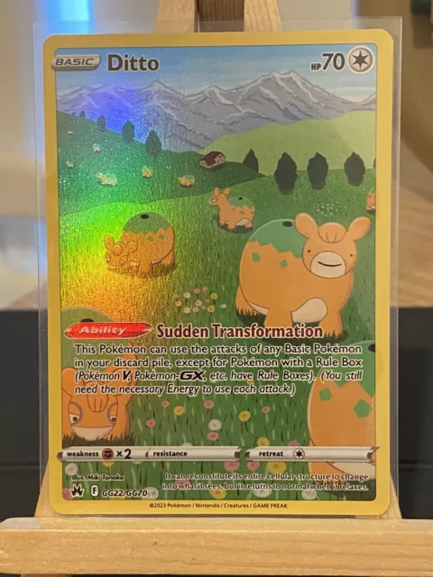 Pokémon TCG Ditto Crown Zenith - Galarian Gallery GG22/GG70 Holo Ultra  Rare, NM