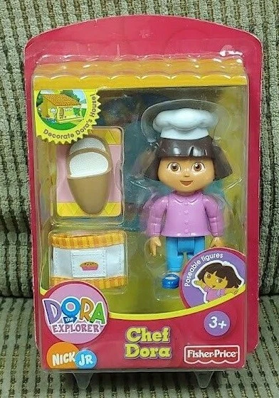 CHEF DORA THE Explorer Nick Jr. Fisher Price Cooking Doll Toy Figure TV ...