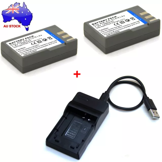 Battery / Charger For EN-EL9a EN-EL9e Nikon D40 D40X D60 D3000 D5000 DSLR Camera