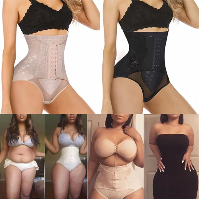 Fajas Colombianas High-Waist Shapewear Tummy Control Body Shaper Girdle  Panties