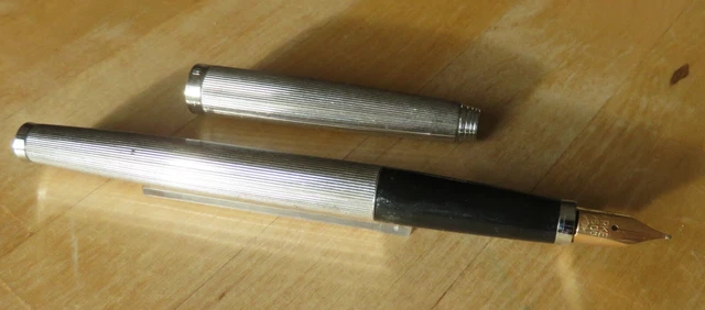Stylo Plume PARKER PREMIER Argent Massif 925 - Plume En Or 18K XF, Occasion De Luxe
