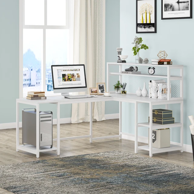 Tribesigns 47 Computer Desk With Hutch Modern Writing vrogue.co