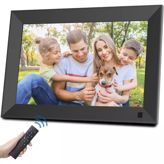 Aorpdd Digital Photo Frame, 10.1 Inch HD IPS Screen Picture Frame 1080P, Black