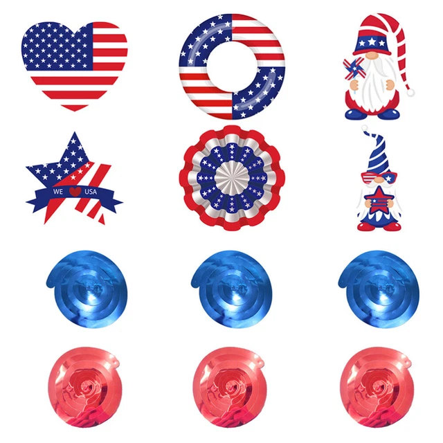 Craft Decorative Pendants Patriotic Hanging Decor Festival Hanging Swirls