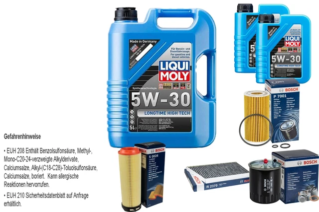 Motoröl Set Longlife III 5W-30 LIQUI MOLY 7 Liter + Ölfilter Für BMW 1er 3er 5er