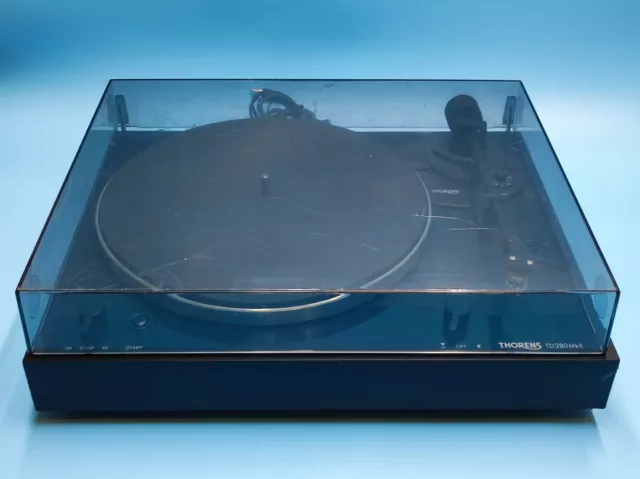 Thorens TD-280 MK II Turntable Plattenspieler in schwarz Defekt (3984)