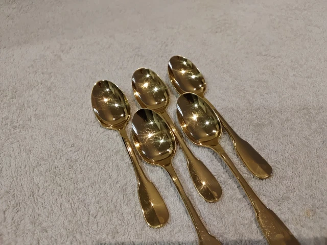 12 cuillères à espresso/moka métal argenté modèle Cluny
