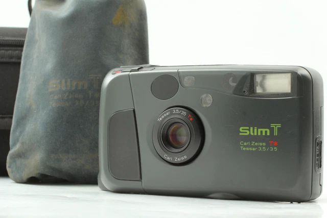 All Works [Near MINT + Case] Kyocera Slim T Yashica T4 35mm Film Camera JAPAN