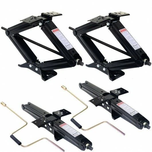 4pc 5000 lbs RV Leveling Jacks Trailer w/Handle