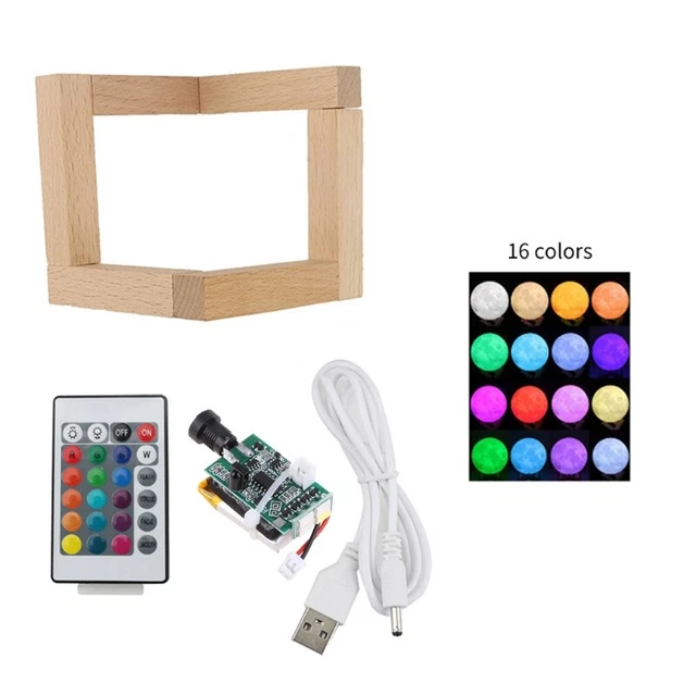 Boelo LED Ball Light, 6-Inch Echageable & Emote Contol