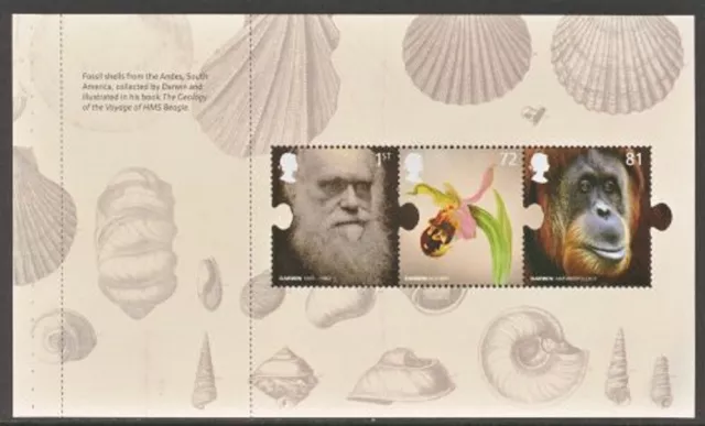 2009  Gb - S.g: 2905/10  Charles Darwin  - Unmounted Mint From P/B  Dx45