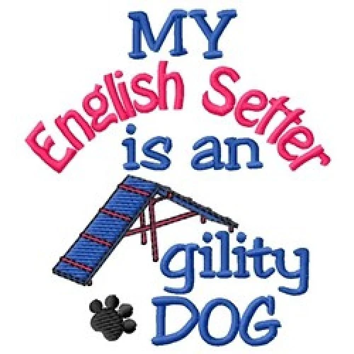 My English Setter is An Agility Dog Fleece Jacket - DC1930L Size S - XXL