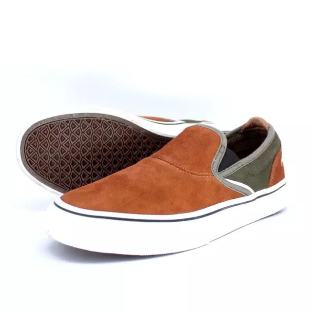 Emerica Shoes Wino G6 Slip-On Sneaker Us 7 Eur 39 Brown Green