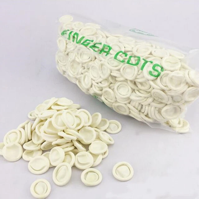 200pcs Dental Silicone finger cover 