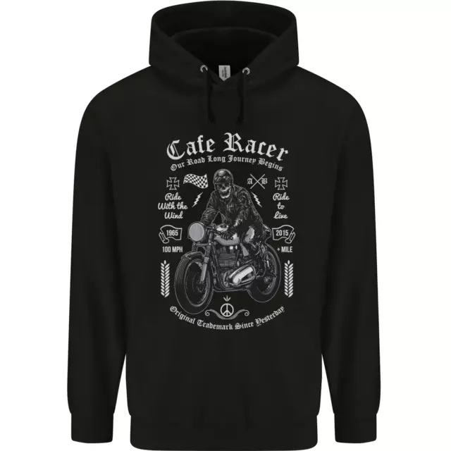 Cafe Racer Motorcycle Motorbike Biker Childrens Kids Hoodie