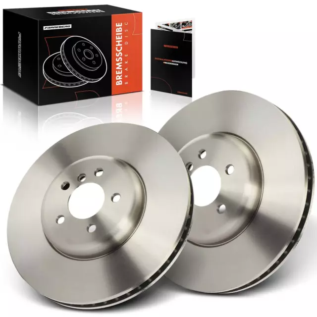 2x Brake Discs Pair Front 374mm for BMW 5 6 7 Series F07 F10 F11 F01 34116785675